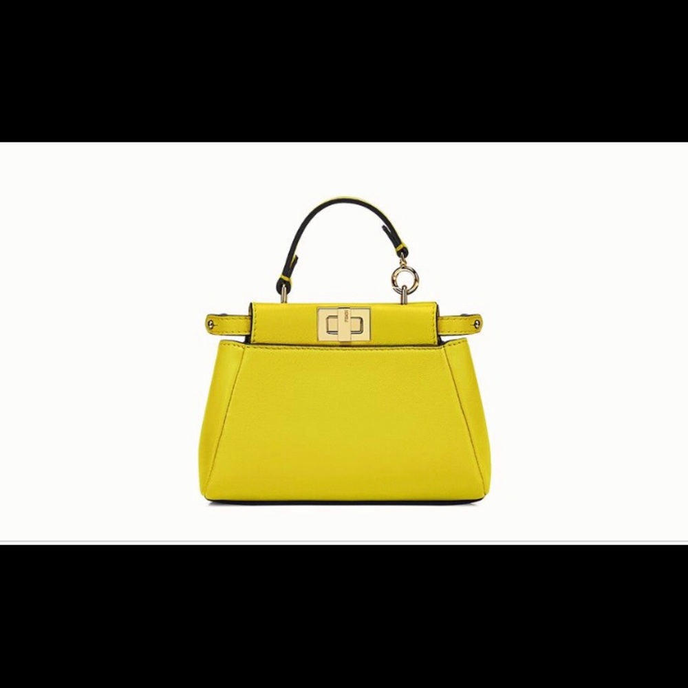 Fendi Micro Peekaboo Bag lime green